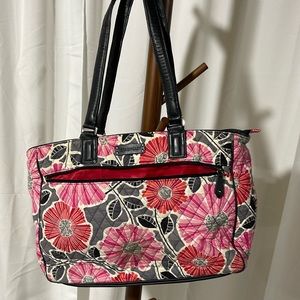 VERA BRADLEY LARGE PINK FLORAL BAG 💕